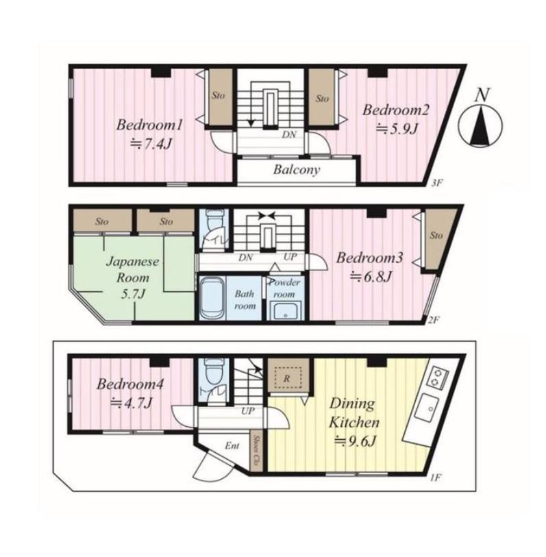 Shinjuku 5-Room Family House Tokyo Ngoại thất bức ảnh